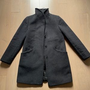 Aritzia ‘The Cocoon Coat’, charcoal in a size small